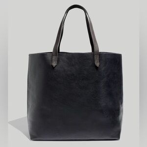 Madewell Transport Leather Tote Black